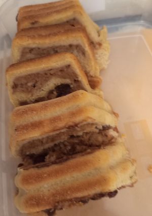 Almával csokival rakott kenyér 🍞 élesztős recept fotója
