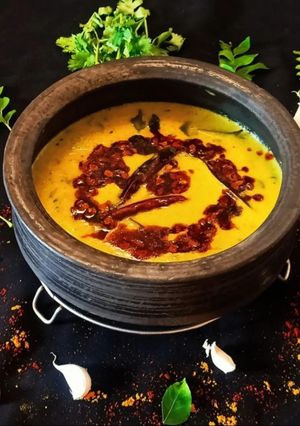 A picture of Punjabi Kadhi without pakora.