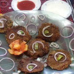 A picture of #shami kabab.