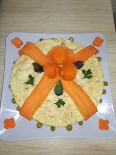 عکسی از دستور سالاد الویه