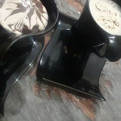 A picture of 1 min perfect chocolate mug cake in microwave.