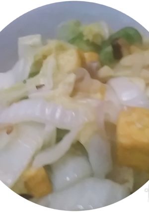 Foto resep Tumis sawi putih+tahu