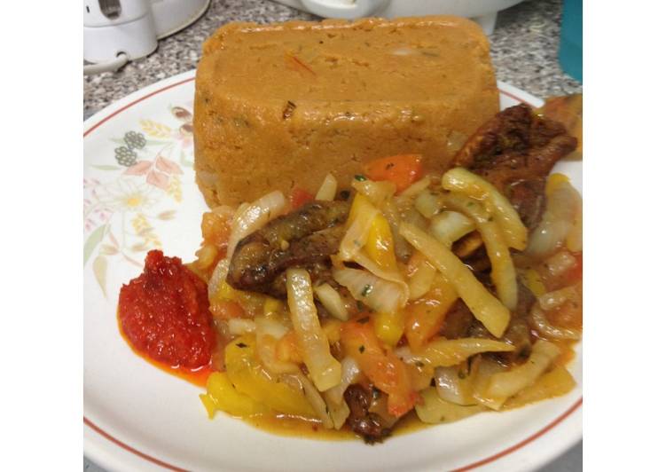Recipe of Homemade Amiwo(jollof din tuwo masara) Cooking Basics for Beginners