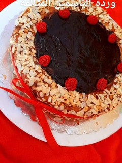 صورة لوصفة كيكة بكريمة الشوكولا