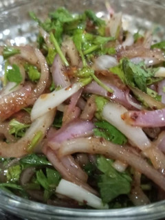 A picture of Onion salad.