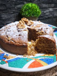 Una foto de TORTA SALUDABLE DE AVENA Y NUEZ ♥️