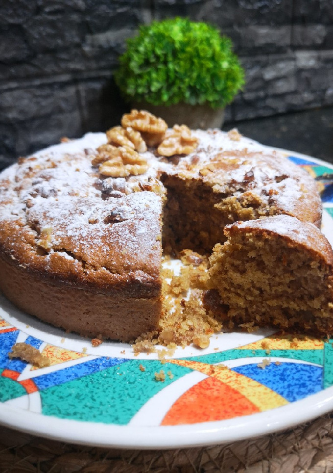 Una foto de TORTA SALUDABLE DE AVENA Y NUEZ ♥️