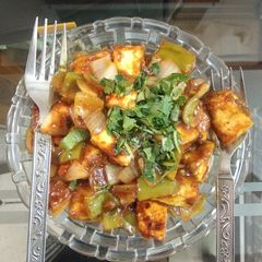 Chilli paneer A picture of Chilli paneer.