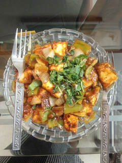 A picture of Chilli paneer.