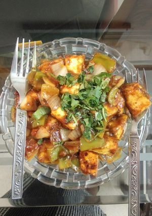 A picture of Chilli paneer.
