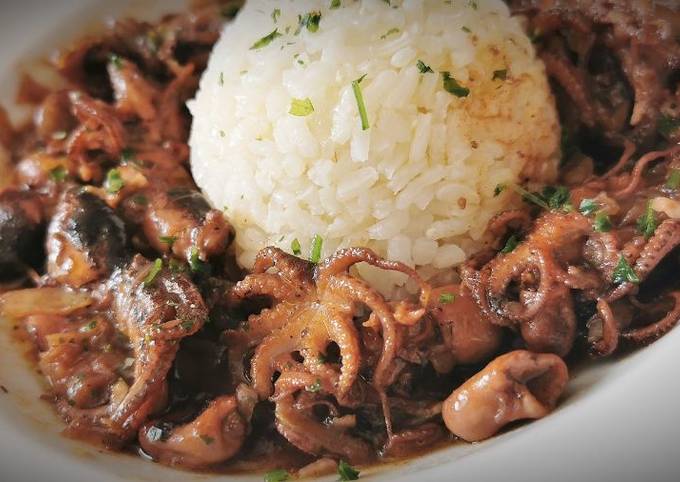 Pulpitos encebollados al Pimentón Receta de josevillalta- Cookpad