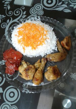 عکسی از دستور مرغ توی ماهیتابه