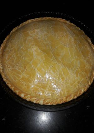 Una foto de Tarta de jamón y queso