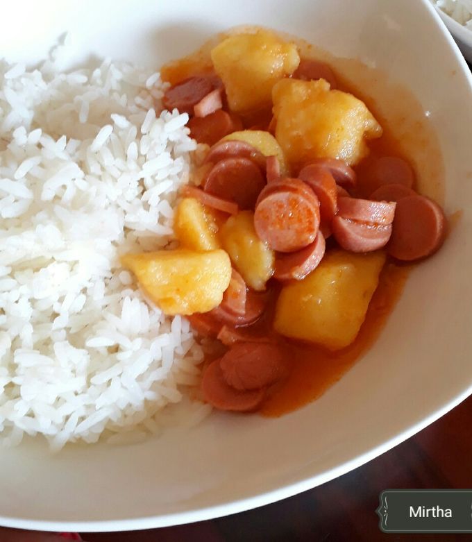Una foto de Estofado de chorizo y papa