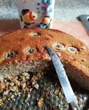 Queque de avena y plátano