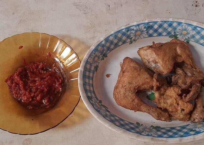 Ayam Penyek sederhana