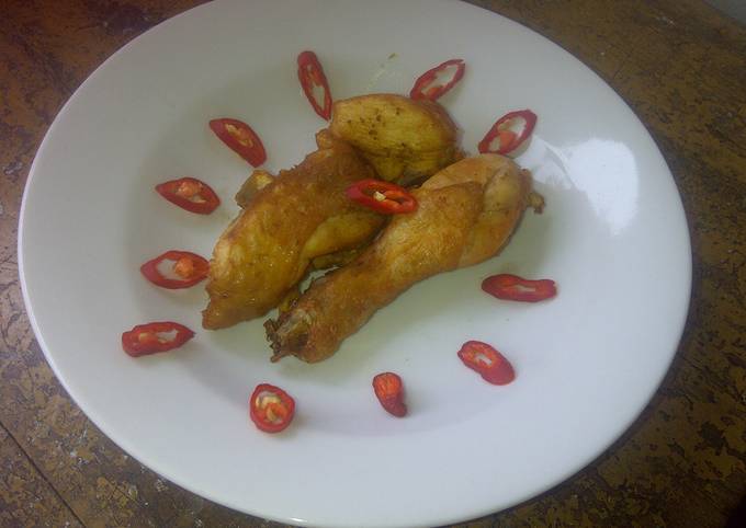 Ayam goreng simple/Simple  fried chicken