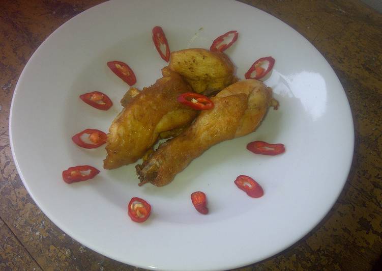 Resep Ayam goreng simple/Simple  fried chicken yang Enak