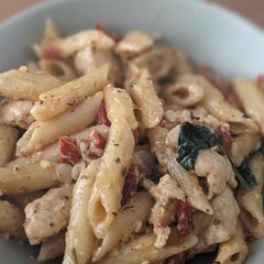 A picture of Marry me Chicken Penne Pasta.