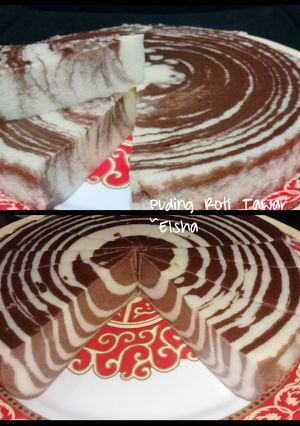Foto resep Puding Roti Tawar Zebra
