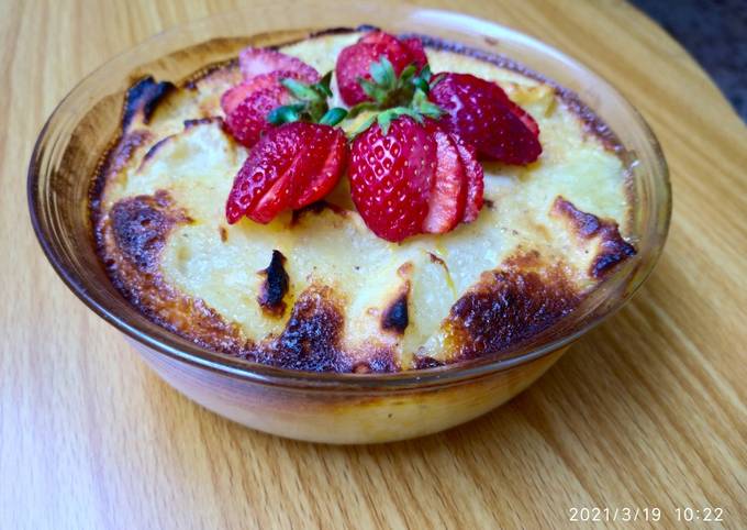 Gratin de pamplemousse au romarin et fraises 🍓