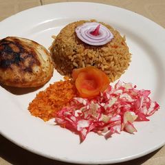 A picture of Plane fried rice.