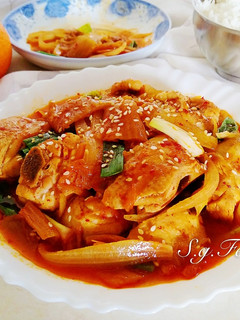 韓式泡菜雞肉 的食譜成品照片