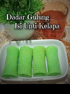 Foto resep Dadar Gulung Isi Unti Kelapa