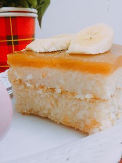 صورة لوصفة بسبوسه باونتي سهله من غير بيض ولبن 😍