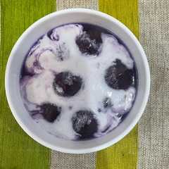 รูปของ Bubur biji salak ubi ungu