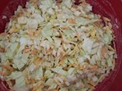 A picture of basic coleslaw recipe