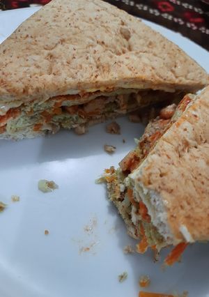 Foto resep Korean Street toast versi sehat