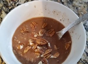 Una foto de Avena vegana chocolatosa