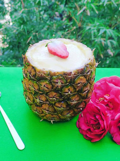 صورة لوصفة شربات الاناناس pineapple sorbet