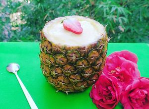 صورة لوصفة شربات الاناناس pineapple sorbet