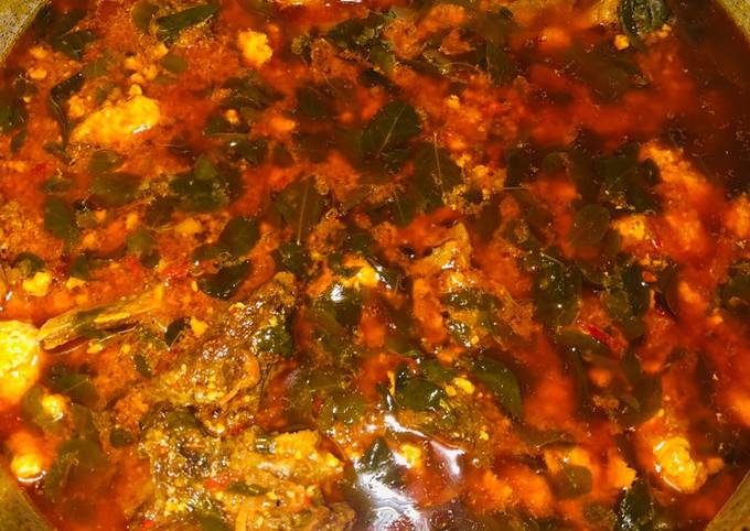 Recipe of Favorite Moringa and egusi soup