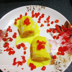 A picture of Bread malai roll.