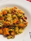 Legumes assados no forno com couscous