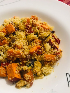 Foto de Legumes assados no forno com couscous