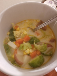 A picture of Corn Chowder.