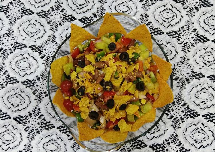 Recipe of Homemade Mexican nachos salad