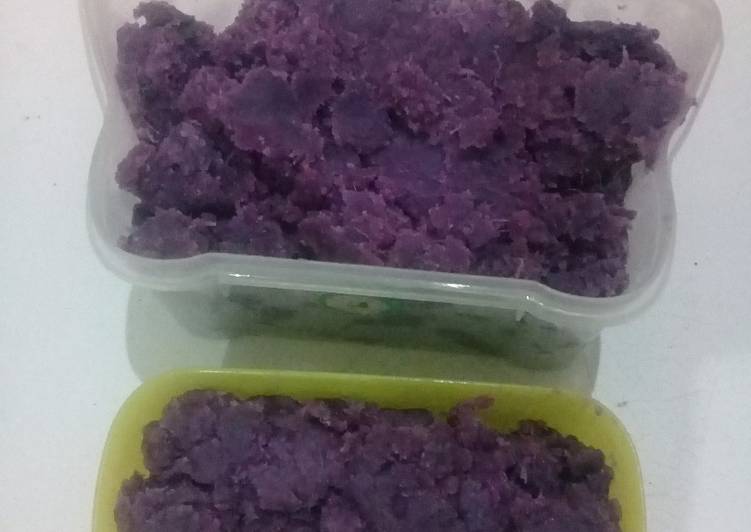 Ubi ungu isian bakpao/Roti