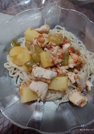 Una foto de Estofado de verduras en cubos..👌‼️