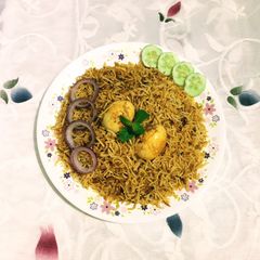 A picture of Egg Biryani.