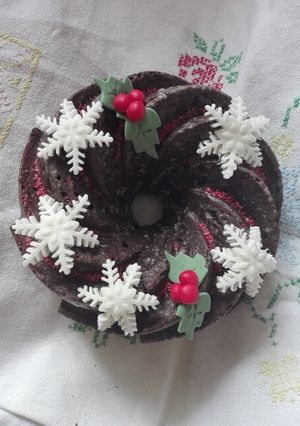 Una foto de Budín de chocolate a la mandarina
