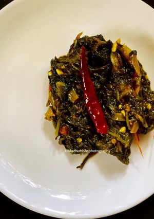 A picture of Palak in Bihari Style.