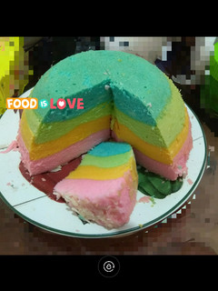 Foto resep Bolu kukus rainbow