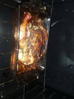 Una foto de Pollo al jengibre con miel y canela