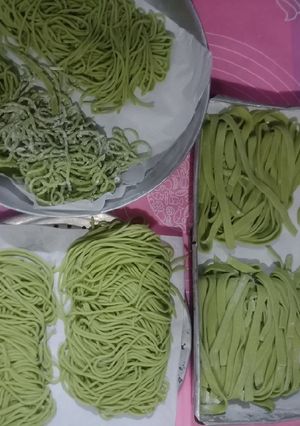 Foto resep Mie Bayam Homemade NO MSG.Aman untuk MPASI dan Anak anak