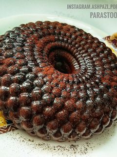 عکسی از دستور پودینگ شکلاتی